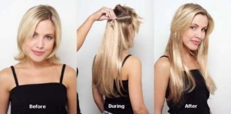 extension per capelli con clip